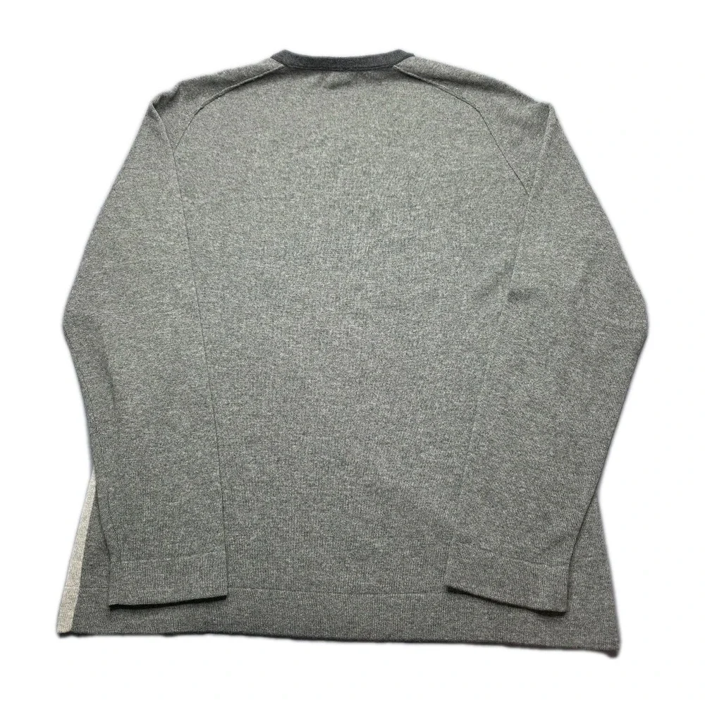 Banana Republic 100% Cashmere Gray Mens Large V Neck Long Sleeve Sweater